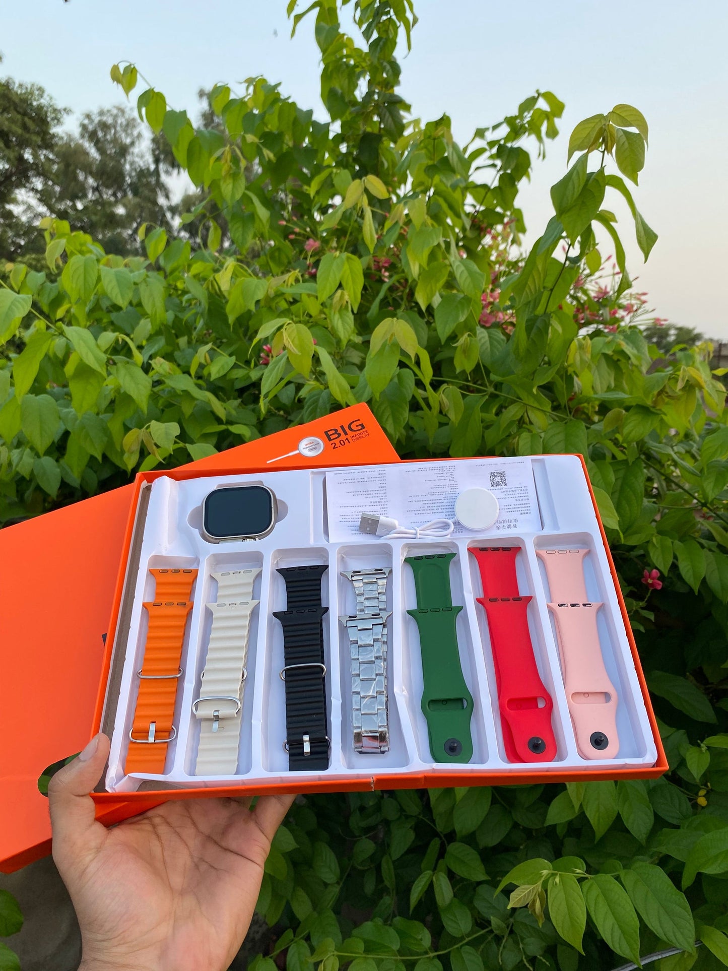 7 in 1 Ultra Smart Watch + FREE Earbuds